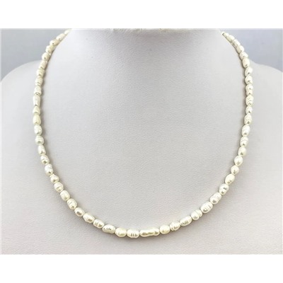 Бусы, жемчуг белый культ. Индонезия, КА-0119