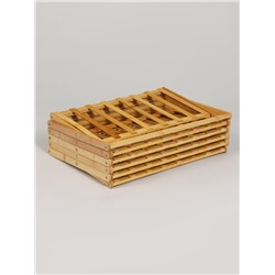 Подставка для цветов Greengo, 6 полок, 50×25×110 см, напольная, бамбук