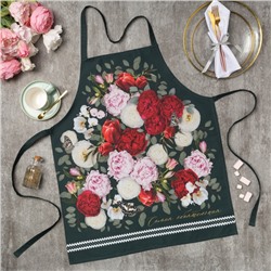 Фартук «Этель» Flowers, 60×70 см, 100% хлопок, саржа 190 г/м²
