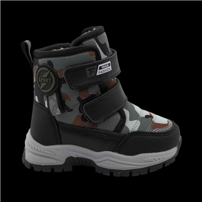 Ботинки на меху С7719-9 серые