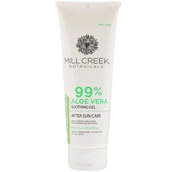Mill Creek Botanicals, 99% успокаивающий гель алоэ вера, 236 мл (8 жидких унций)