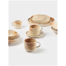 Салатник Magistro Organic brown, овальный, 800 мл, 20.5×16.5×5.5 см, фарфор, бежевый