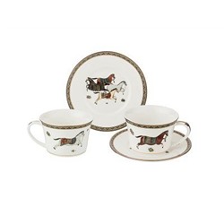 Кофейный набор 4пр, на 2 перс, 180мл PASSAGE фрф LEFARD п/уп