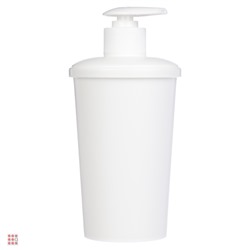 Диспенсер для жидкого мыла "Scandi" 83х83х180мм, 0,4л, белый