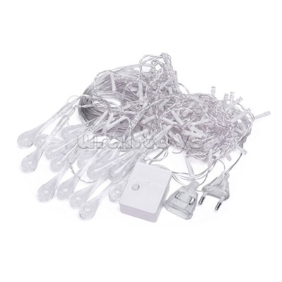 Электрогирлянда Бахрома, 3м, 96 ламп, теплый