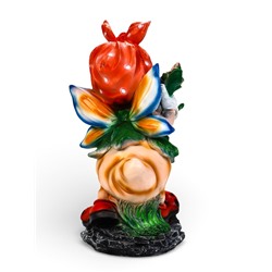 Садовая фигура из полистоуна «Пчёлка в платке», 25×26×50 см