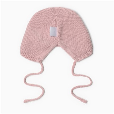 Шапка вязаная детская «Крошка Я», размер 48-50, розовая