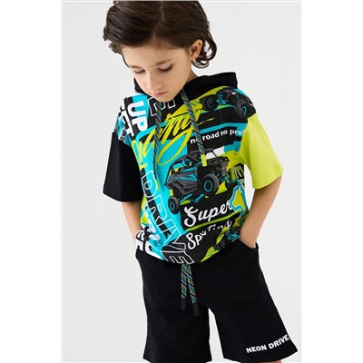 Комплект трикотажный для мальчиков: фуфайка (футболка), шорты PLAYTODAY, 1239628