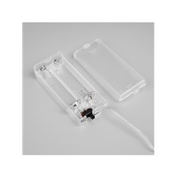 Гирлянда «Нить» 2 м роса с насадками «Прищепки-звёздочки», IP20, серебристая нить, 20 LED, батарейки ААх2 (не в комплекте), свечение тёплое белое