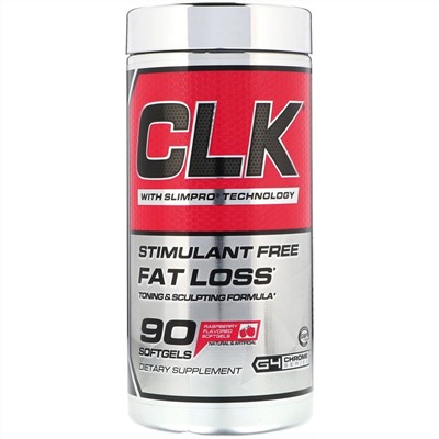 Cellucor, CLK, избавление от жира без стимуляторов, со вкусом клубники, 90 мягких таблеток