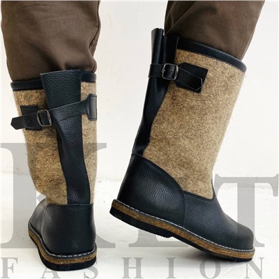 Мужские Валенки Лесник, войлочная подошва