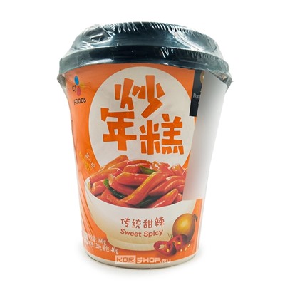 Токпокки традиционные с пикантным кисло-сладким вкусом Bibigo CJ Foods (Китай), 160 г