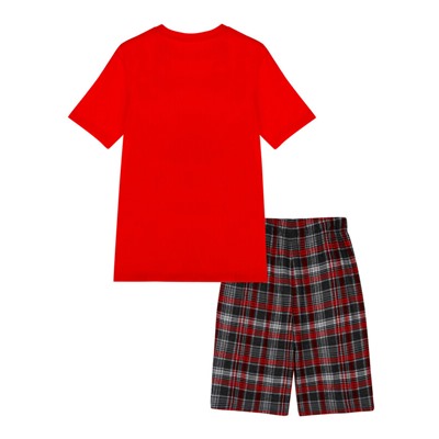 Комплект для мужчин: фуфайка (футболка) трикотажная, шорты текстильные