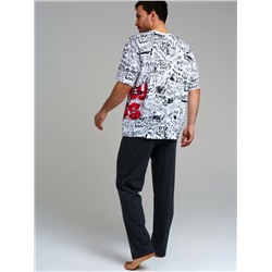 Комплект трикотажный для мужчин: фуфайка (футболка), брюки