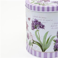 УЦЕНКА Банки жестяные для хранения сыпучих продуктов «Лаванда», 7×9 см/10×13 см/13×16 см, 3 шт.