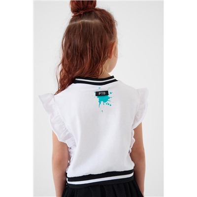 Джемпер трикотажный для девочек (футболка) PLAYTODAY, 1240329