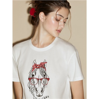 Omsa Пижама OmD 0226D CAVALLINO Пижама жен. (Футболка + Брюки), СО