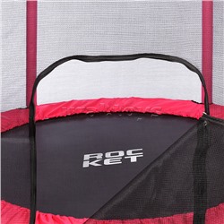 Батут ROCKET, d=140, внешняя сетка высотой 88 см., общая высота 122 см. розовый