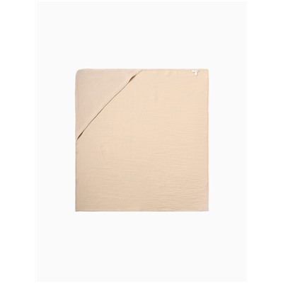 Полотенце - уголок муслиновое «Крошка Я», 75×75 см, хлопок 100%, бежевое