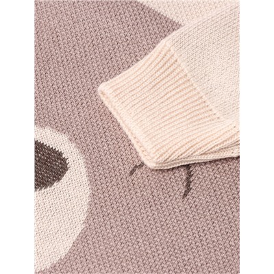 Комбинезон вязаный Крошка Я «Мордочка», рост 86-92 см, бежевый