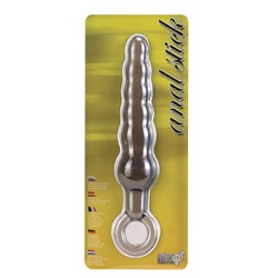 Дымчатая фигурная анальная ёлочка ANAL STICK - 14 см.