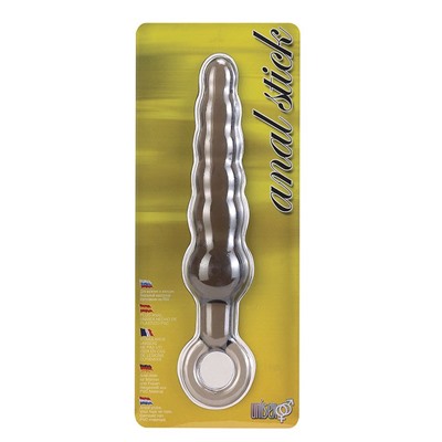 Дымчатая фигурная анальная ёлочка ANAL STICK - 14 см.