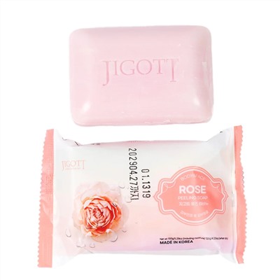 Jigott Мыло-скраб для лица и тела с экстрактом розы / Rose Scrub Soap, 150 г 25822