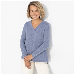 Лонгслив из мягкого трикотажа, Мелодия цвета (голубой)