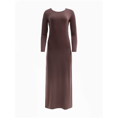 Платье SKIMS женское макси MIST, размер XS. коричневое