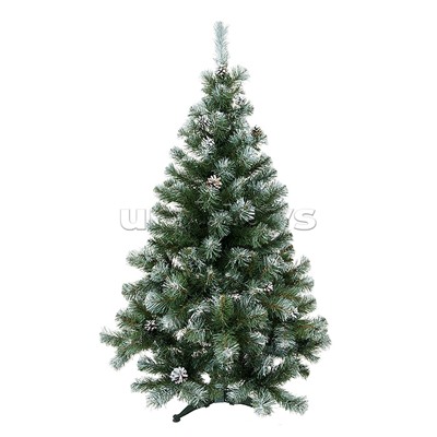 Ель искусственная "Альпийская" заснеженная с шишками 1,5 м