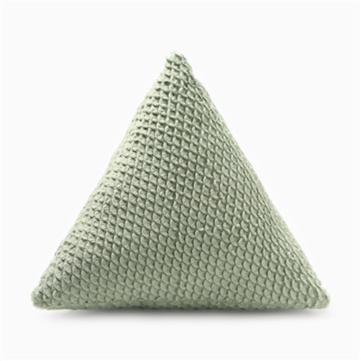 Подушка декоративная «Этель. Треугольник», d=40 см, зелёная