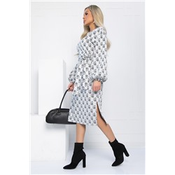 Платье Домино (светло-серое) П12763-18М