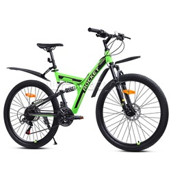 Велосипед 26" Rocket Azkar Pro, цвет зеленый, размер 18"