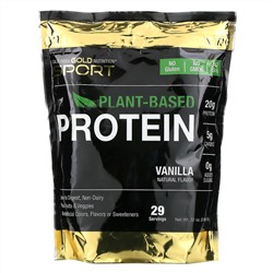 California Gold Nutrition, растительный протеин со вкусом ванили, веганский, легкоусвояемый, 907 г (2 фунта)