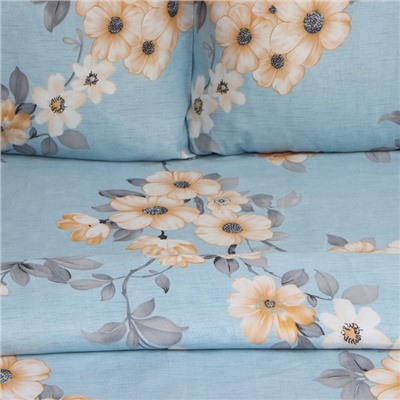 Постельное бельё 2 сп Экономь и Я Blossom 173х215см, 175х214см, 50х70см-2шт, 60г/м2, микрофибра