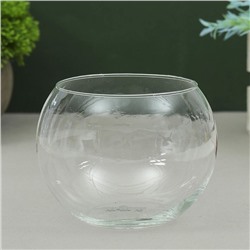 Ваза «Шаровая», 800 мл, d=9 см,10×10 см, стекло, прозрачная
