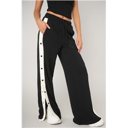 Женские брюки с заклепками из футера Happyfox