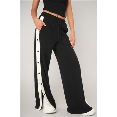 Женские брюки с заклепками из футера Happyfox