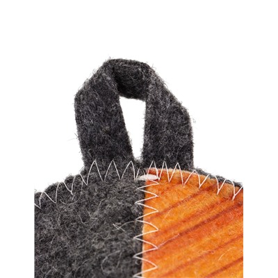 Шапка для бани и сауны «Новогодний мишка в бане», полиэфир 70%, шерсть 30%, «Добропаровъ»