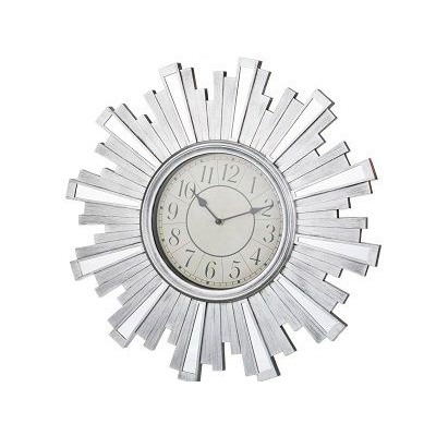 Часы настенные 50*50*4см d циферблата 20см кварц.SWISS HOME цвет серебро, пластик