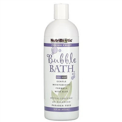 NutriBiotic, пена для ванны, без мыла, с ароматом свежих фруктов, 473 мл (16 жидк. унций)