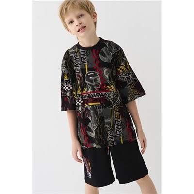 Комплект трикотажный для мальчиков: фуфайка (футболка), шорты PLAYTODAY, 1239868