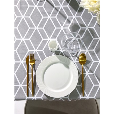Скатерть «Доляна» Hexagon, 145×180 см, 100% п/э