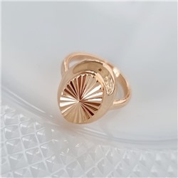 Кольцо 18 р коллекция Дубайское золото, покрытие позолота, арт.314.749-18