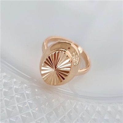 Кольцо 18 р коллекция Дубайское золото, покрытие позолота, арт.314.749-18