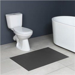 Коврик для ванной и туалета Доляна, 65×100 см, серый