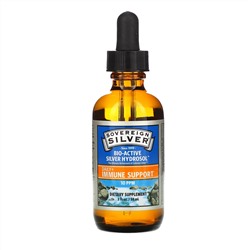Sovereign Silver, Bio-Active Silver Hydrosol с капельным дозатором, ежедневная и иммунная поддержка, 10 ч/млн, 59 мл (2 жидких унции)