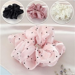 Резинка для волос / 699 /уп 120/ (Белый горох)