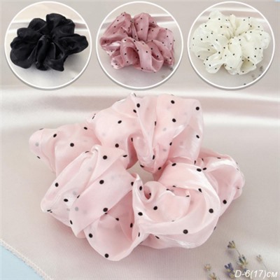 Резинка для волос / 699 /уп 120/ (Белый горох)