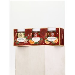 Соль для ванны, набор 3 шт. × 200 г, имбирное печенье, глинтвейн, мандарин, URAL LAB